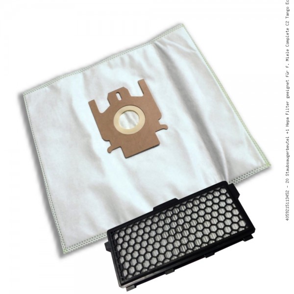20 Staubsaugerbeutel +1 Hepa Filter geeignet für f. Miele Complete C2 Tango EcoLine,SFRP4